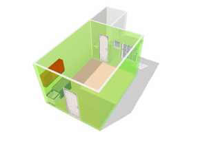 typical dizon studio floorplan
